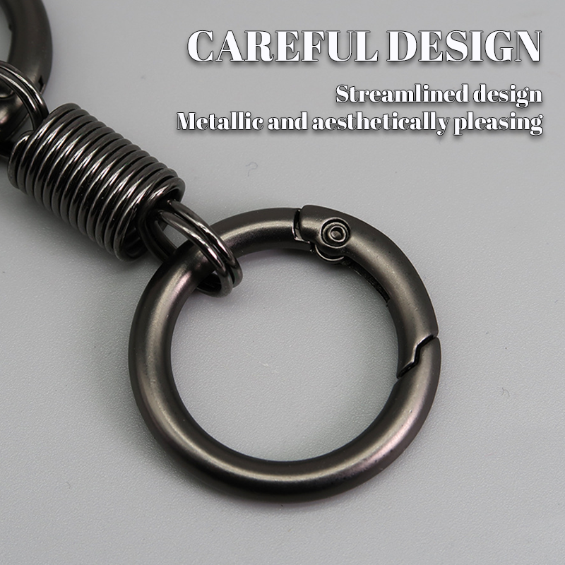 (🔥2025 Last Day Promotion  - 49% off)Nordic Retro Spring Double Ring Keychain